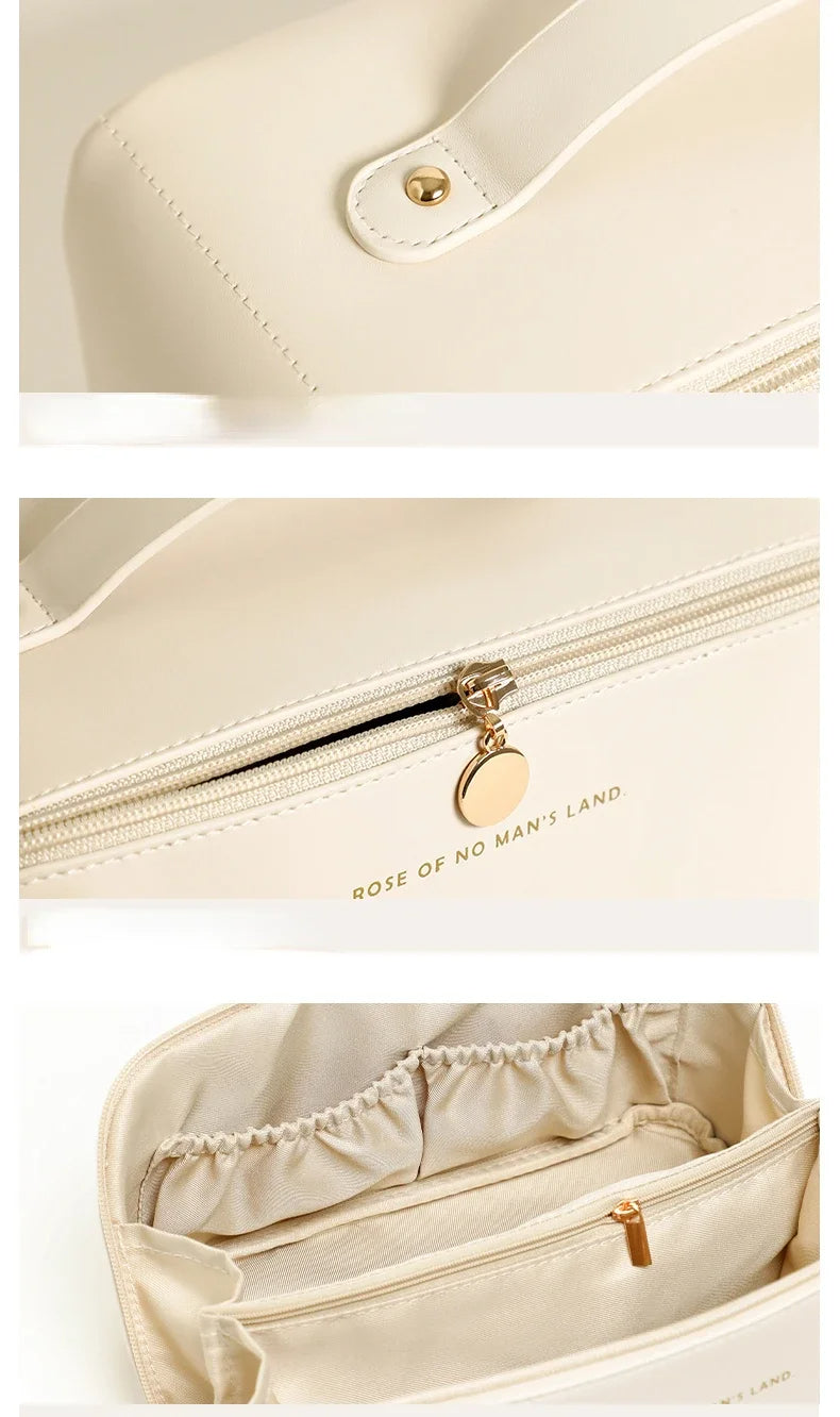 WOWHUB™ High End Retro Paid- Leather Travel Cosmetic Pouch