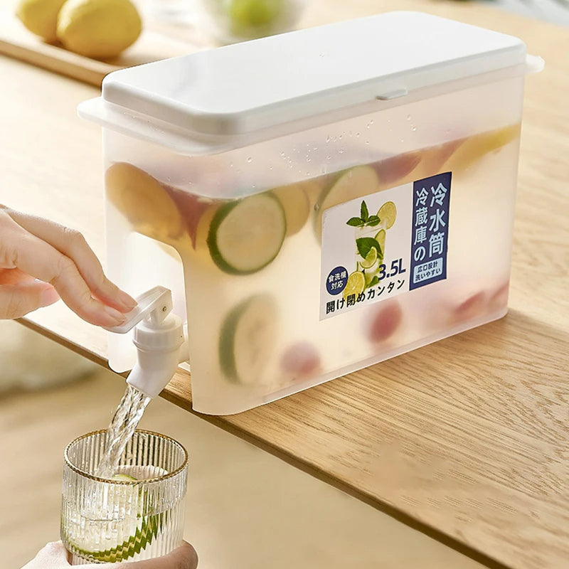 WOWHUB™ 3.5L Cold Kettle Beverage Dispenser with Faucet Lemonade