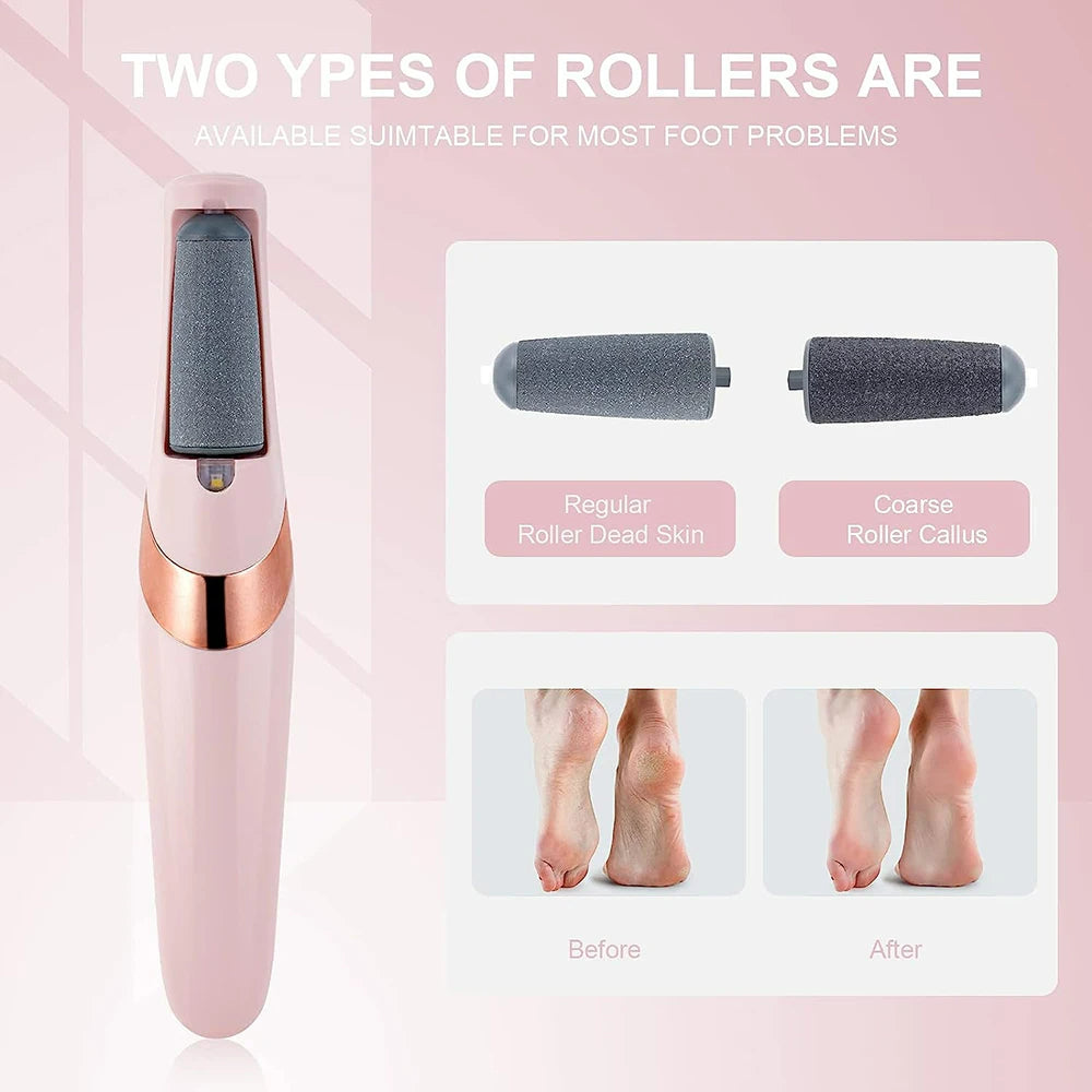 WOWHUB™ Waterproof Rechargeable Foot Callus Remover – Electric Pedicure Tool for Hard Skin and Cracked Heels