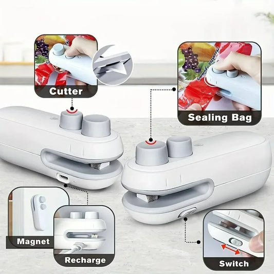 WOWHUB™ Mini Bag Sealer 2 in 1 Seal & cutter